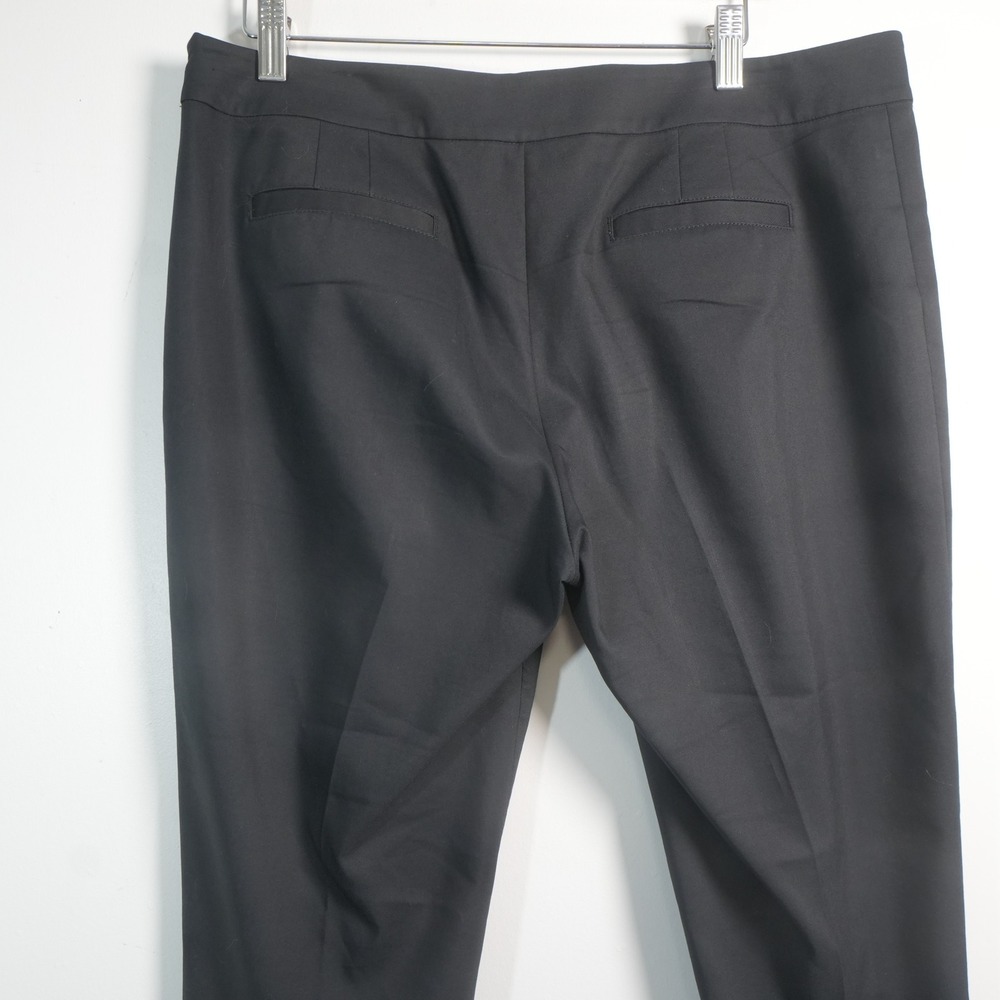 Tory Burch Dress Pants Womens 10 Black Side Zip Slim Tapered Office Professional - Picture 6 of 11